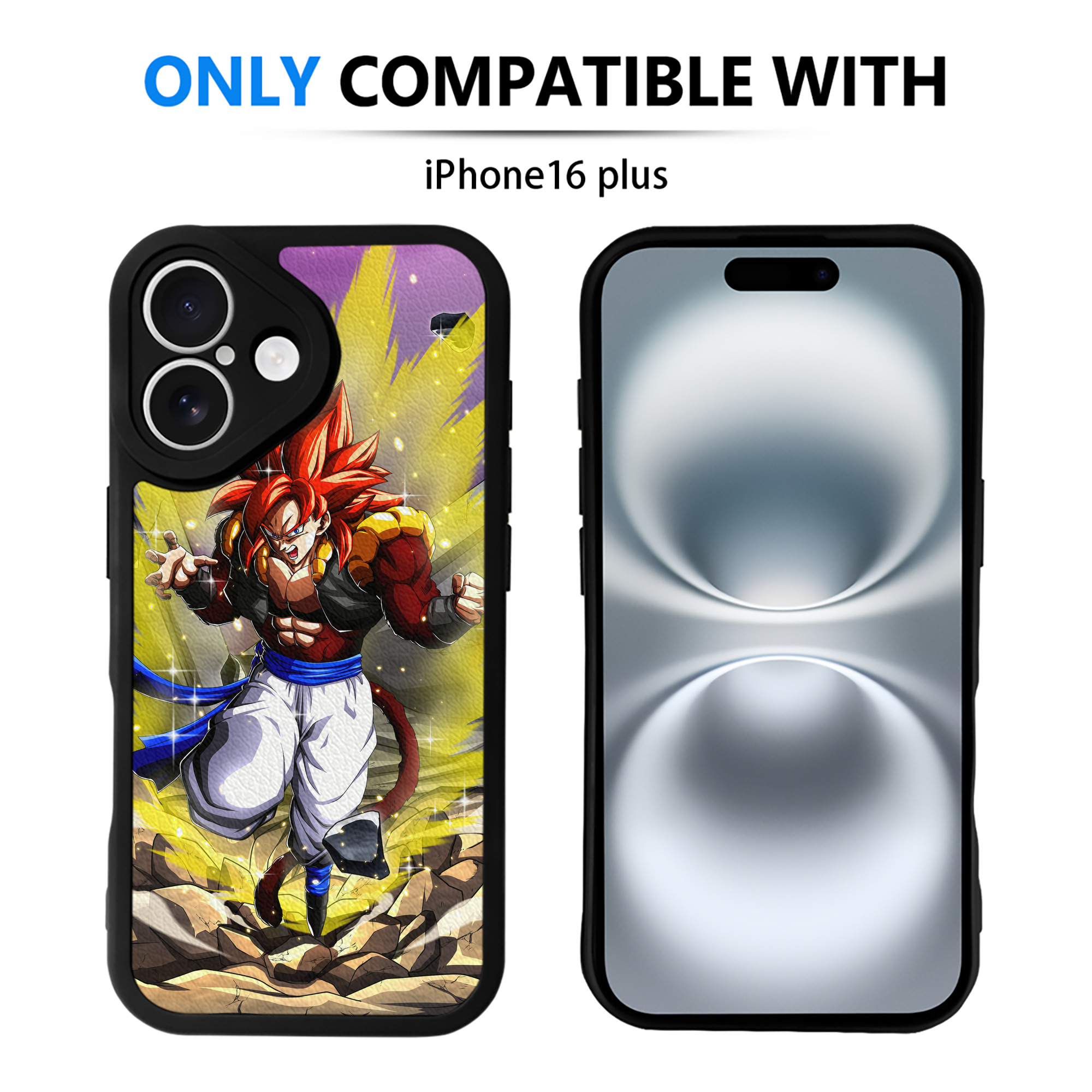 （画像用） ドラゴンボール DRAGON BALL 【iPhone 16シリーズ対応】シリコンスマホケース（レザー調） 材質：シリコン